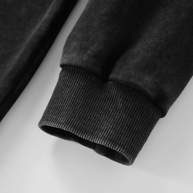 Two Washed Grey Zip-Front Hooded Jackets