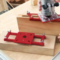 Red Adjustable Router Slotting Guide Jig Plate
