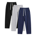 Straight-Leg Drawstring Sweatpants in Three Colours