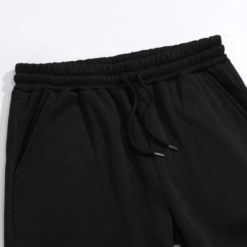 Drawstring Jogger Sweatpants Set in Four Colours