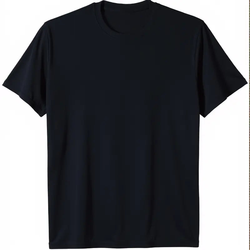 Plain White Short-Sleeve Crew Neck T-Shirt