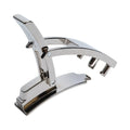Polished Silver-Tone Metal Belt Lever Buckle