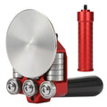 Red Handheld Metal Bending Tool With Steel Rollers