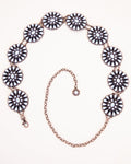 Copper Tone Chain Belt with Flower Conchos