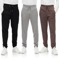 Three Pack Drawstring Fleece Jogger Pants