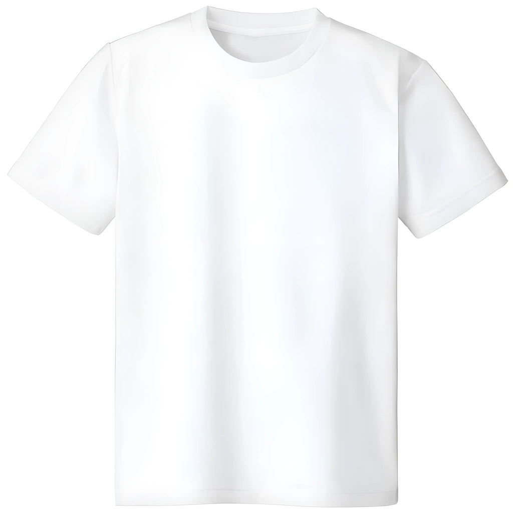 Plain White Short-Sleeve Crew Neck T-Shirt
