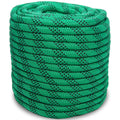 Green Double Braided Polyester Rope Coil