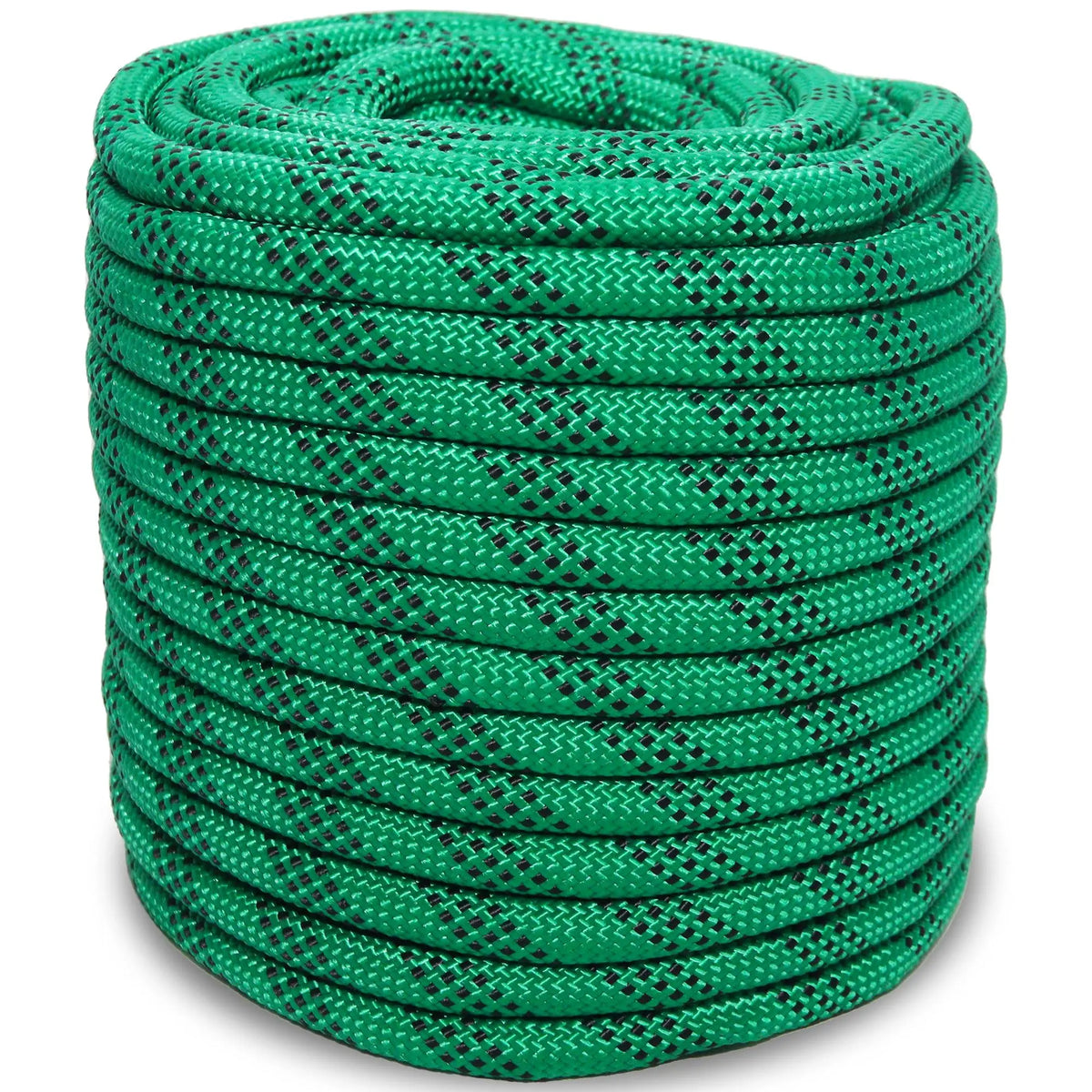 Green Double Braided Polyester Rope Coil