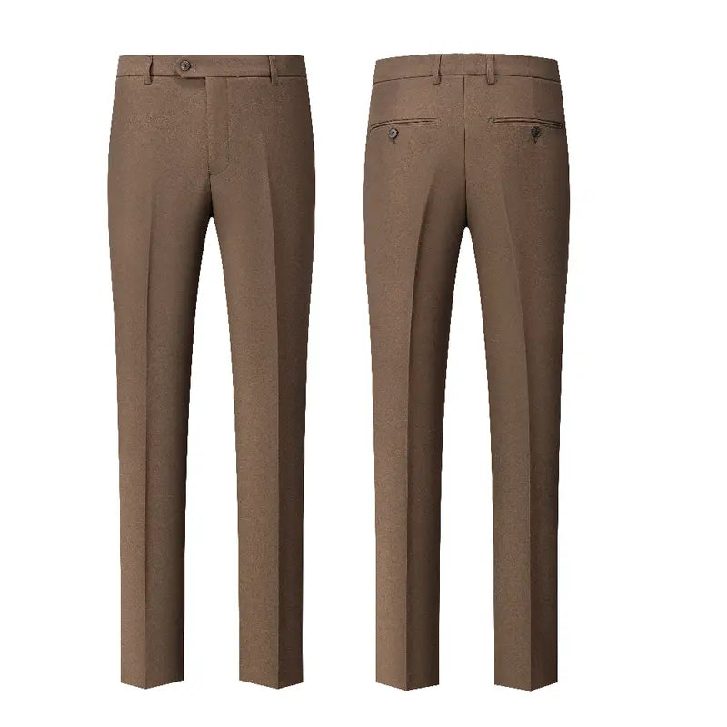 Brown Double-Breasted Blazer and Trouser Set