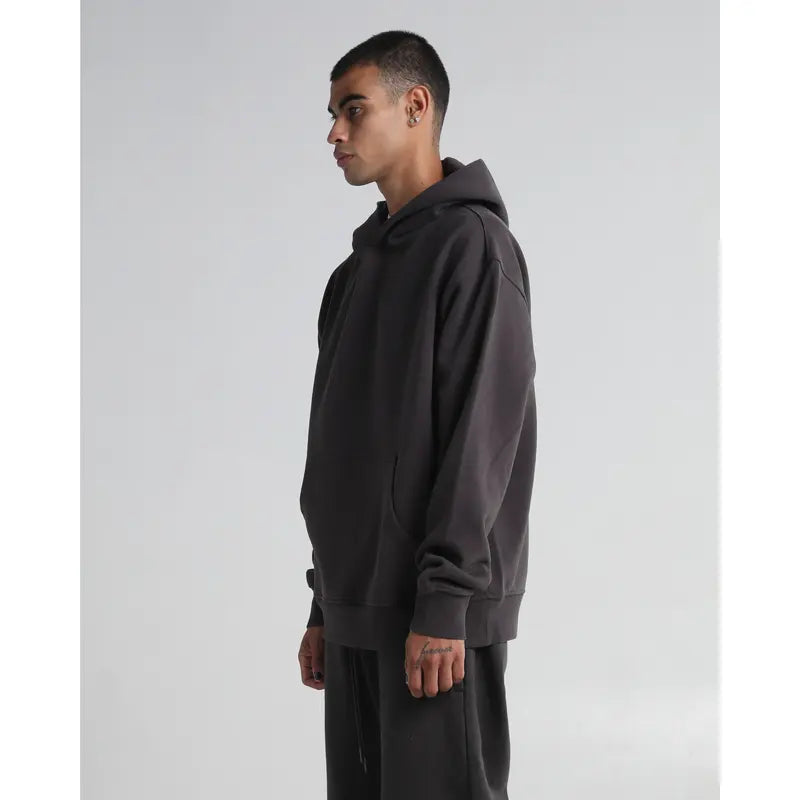 Washed Charcoal Fleece Hoodie and Jogger Set
