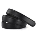 Black Textured Faux Leather Belt Strap