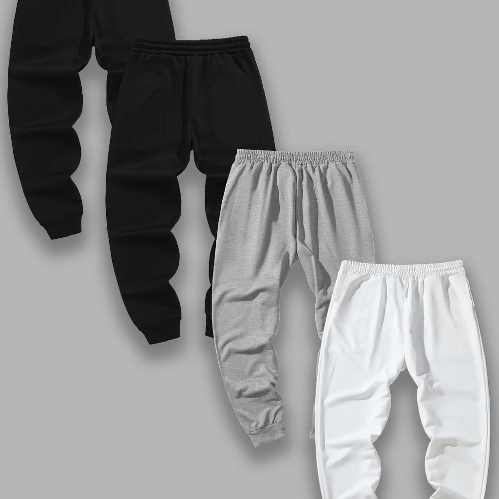 Drawstring Jogger Sweatpants Set in Four Colours