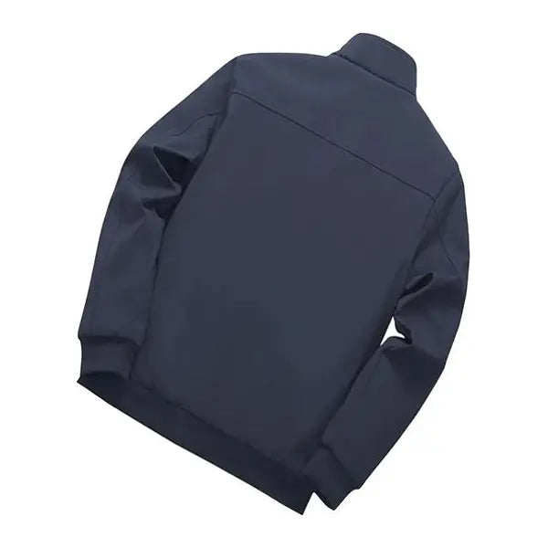 Men's Black Zip Jacket with Fleece Lining